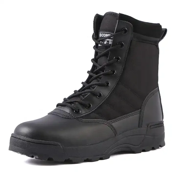 37 years factory low price cheap tactical boot canvas shoes leather boots