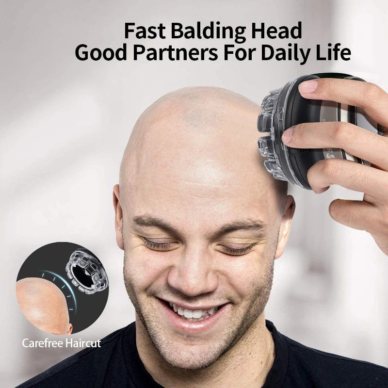 IPX6 Waterproof Electric Hair Clippers for Men Beard Hair Trimmer Rechargeable Bald Head Shaving Machine LCD Display