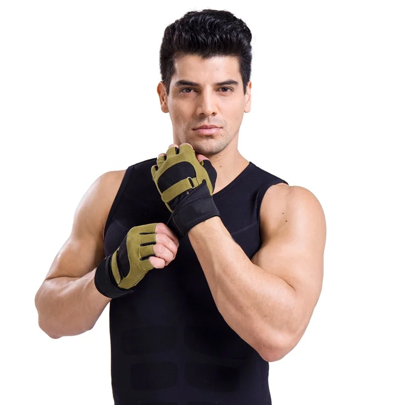 Half Finger Shock-Absorbing Breathable Gloves Cycling Racing With Wrist Support