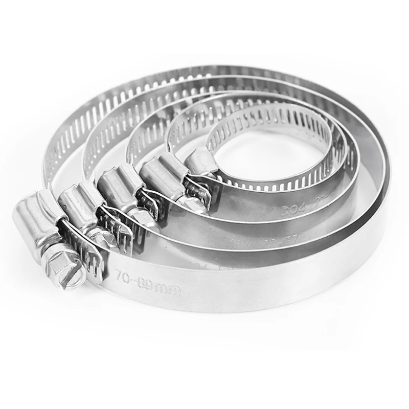 High Quality Customizable Stainless Steel Radiator Hose Clamp OEM Supported with Zinc Finish American Style Pipe Clamp