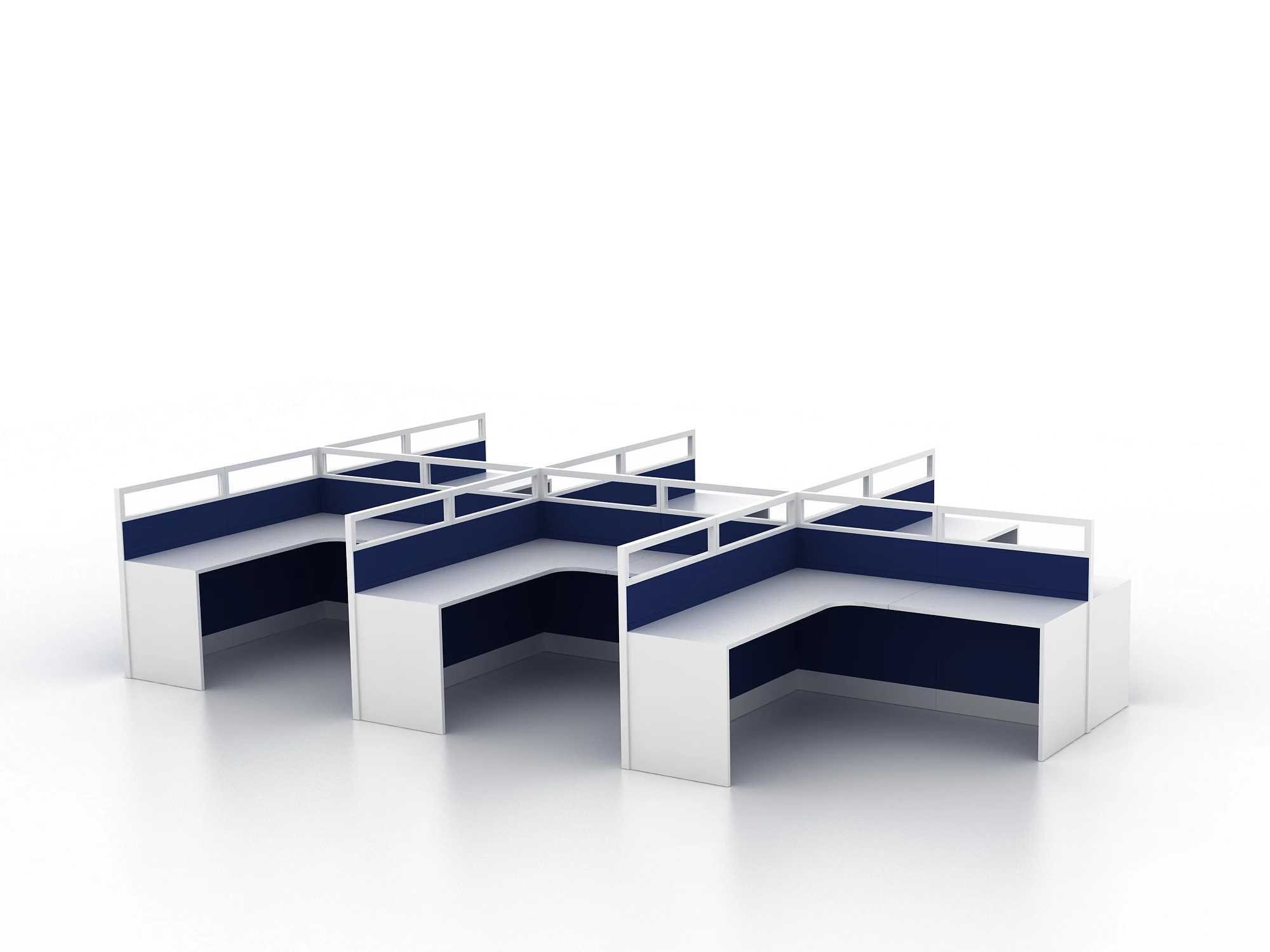 Office Screen Partitions Cubicle 4 People Office Desk Workstations Call Center Office Workstation