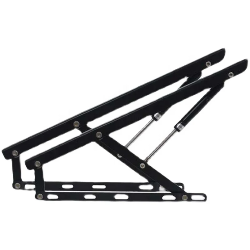 Modern Double Hydraulic Air Pressure Support Tatami Plate Bed Frame Bedroom Buffer Lifting with Hydraulics Design