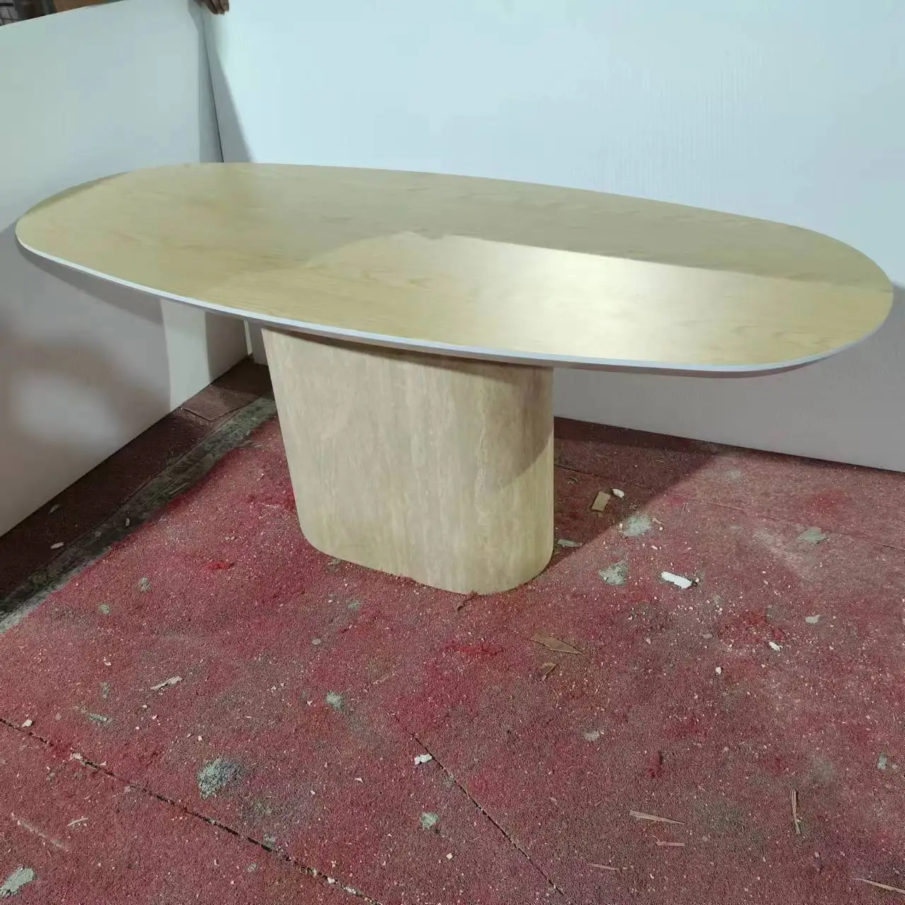 Hot sale modern square marble top dining table