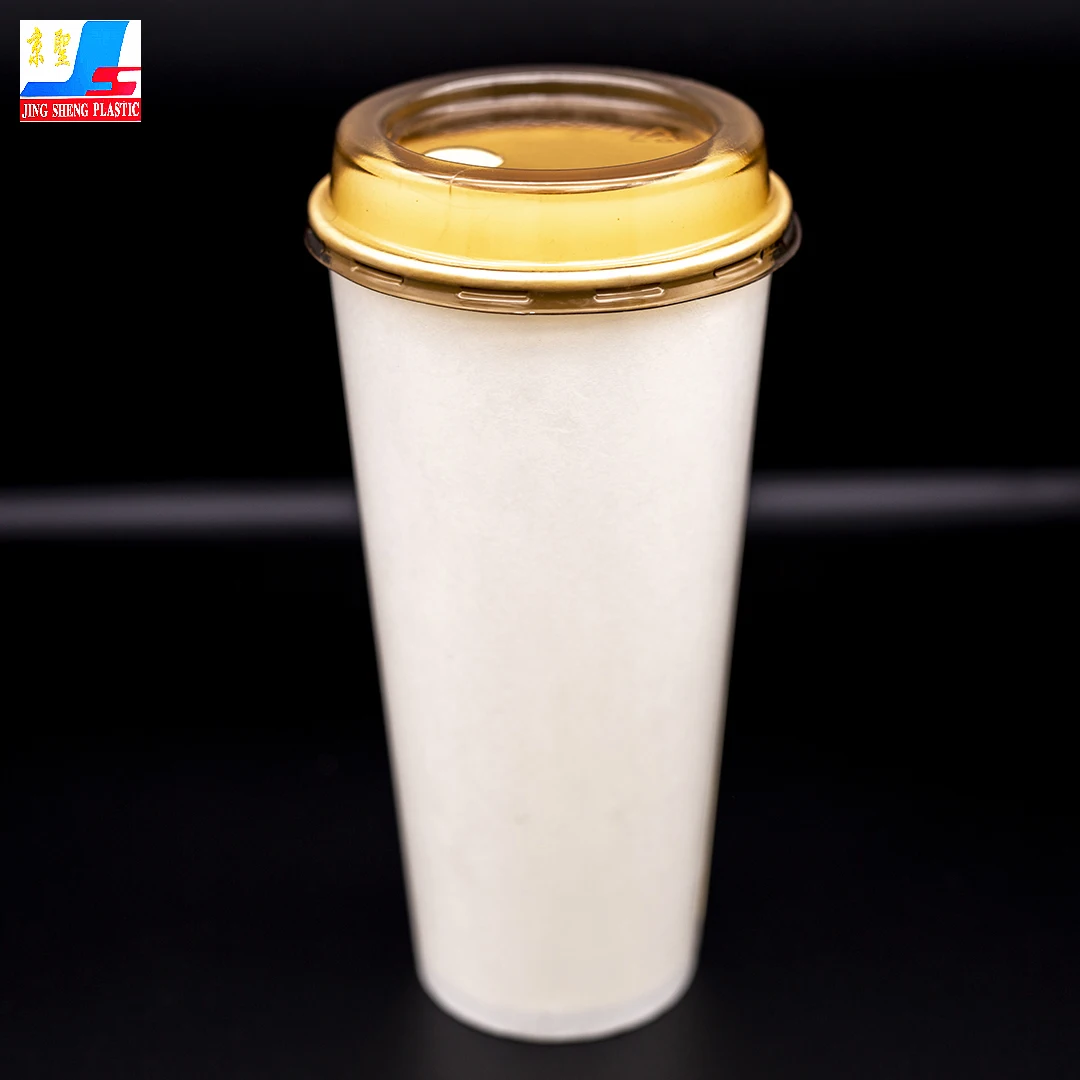 700 ml big size paper disposable milk tea cup  strong white cup for fruit juice with PET cover