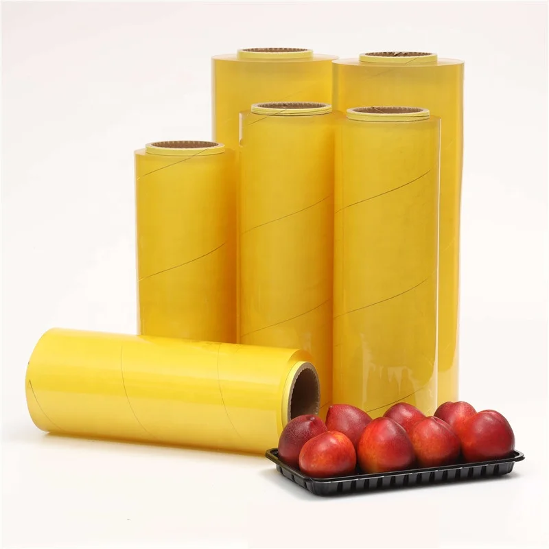1500 meter food wrap cling film jumbo roll cling film PVC cling wrap for meat