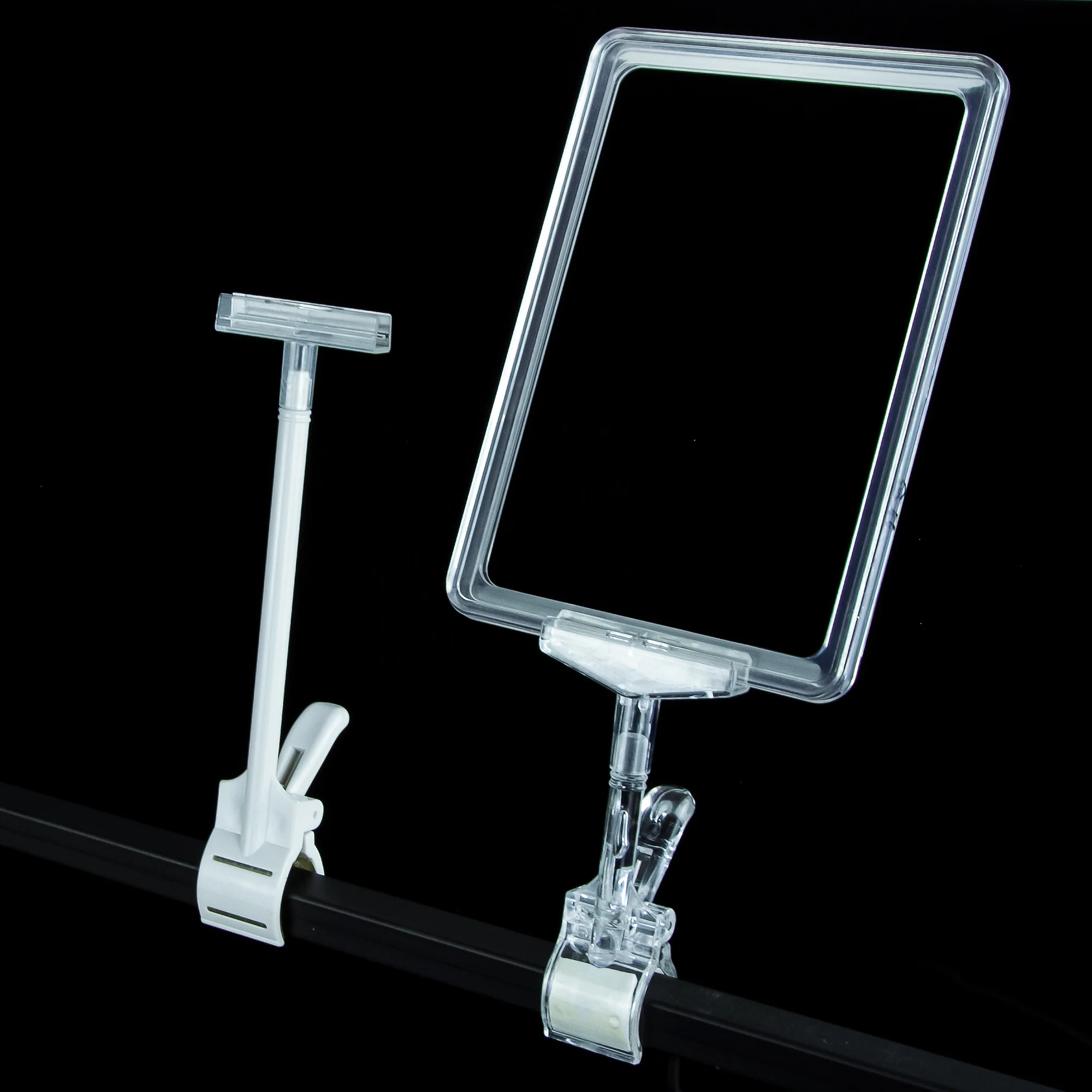 A4 POP porta precios Advertising Poster Stand Price Tag Display Frame Holder for Supermarket