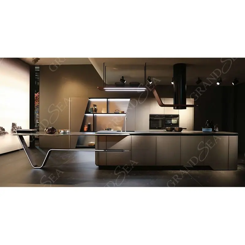 Роскошные высококачественные дизайнерские кухонные шкафы в европейском стиле с раковиной для винного бара и смесителем аксессуары