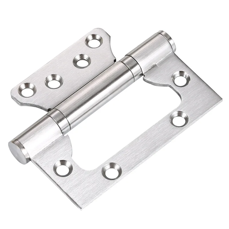 Factory Price Flush Hinge Hardware Ball Bearing Butterfly Door Hinge Furniture Hinges with Screws Stainless Steel Connector