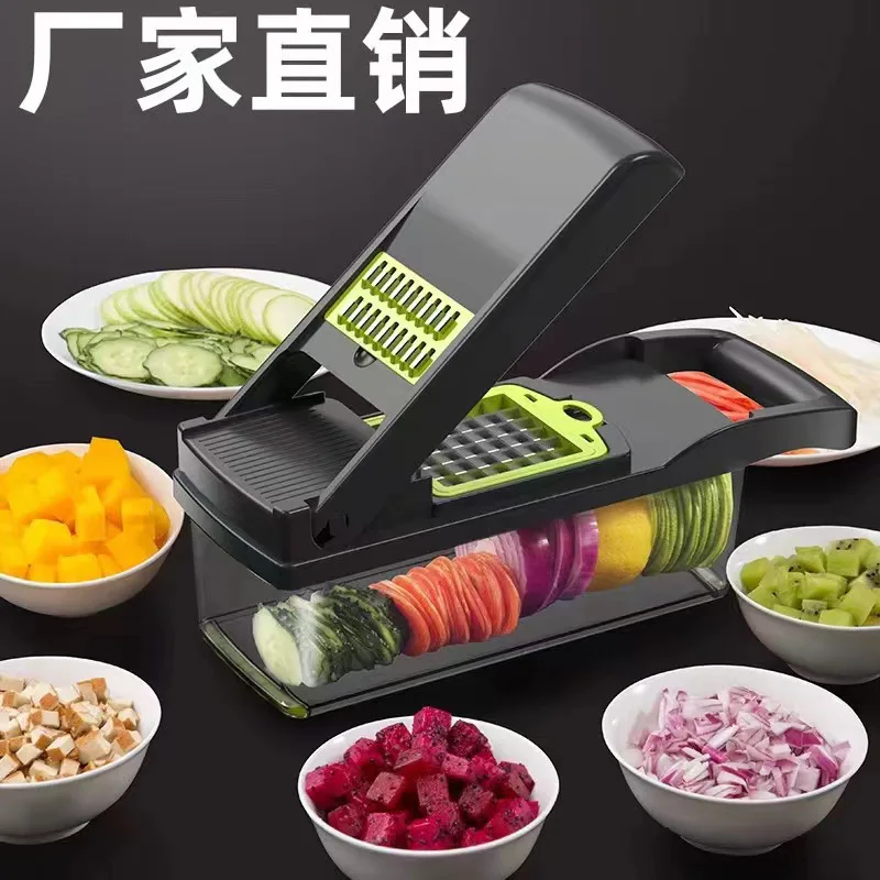 Hot Selling Kitchen Accessories 15 In 1 Manual Mandoline Slicer Food Onion Cutter Veggie Dicer Multifunctional Vegetable Chopper
