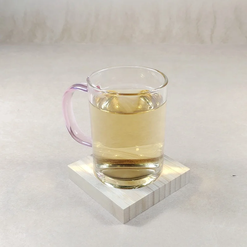 Factory Supply High Class 1Pcs Bamboo Serving Glass Cup Tray/Elegant Cup Bamboo Tray/Bamboo Wood Tray for Glass Tea Cup for Home