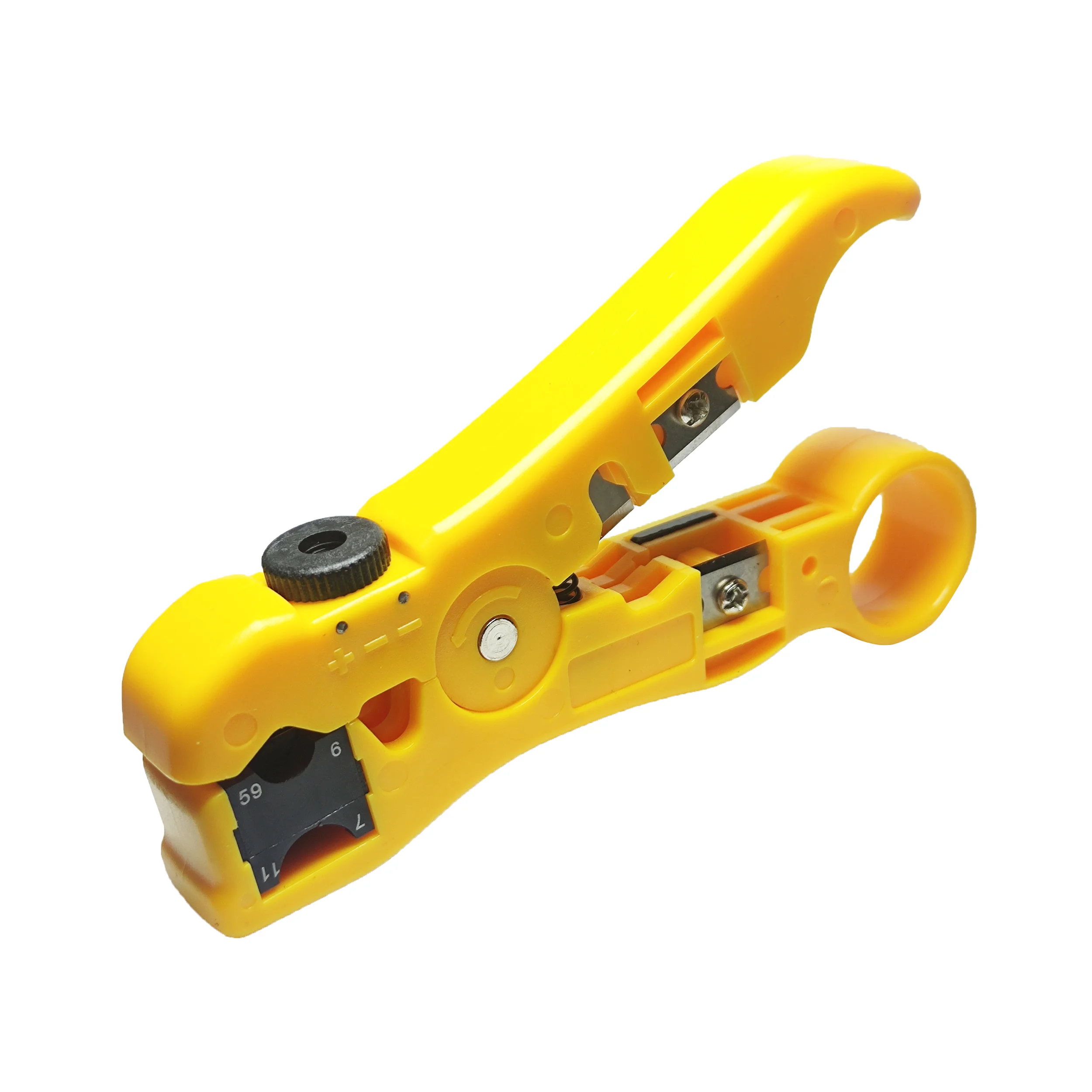 Adjustable Coaxial Stripper Compression Hand Tool Coax Cable Crimpers Strippers Tool For RG59 RG6 RG7 RG11