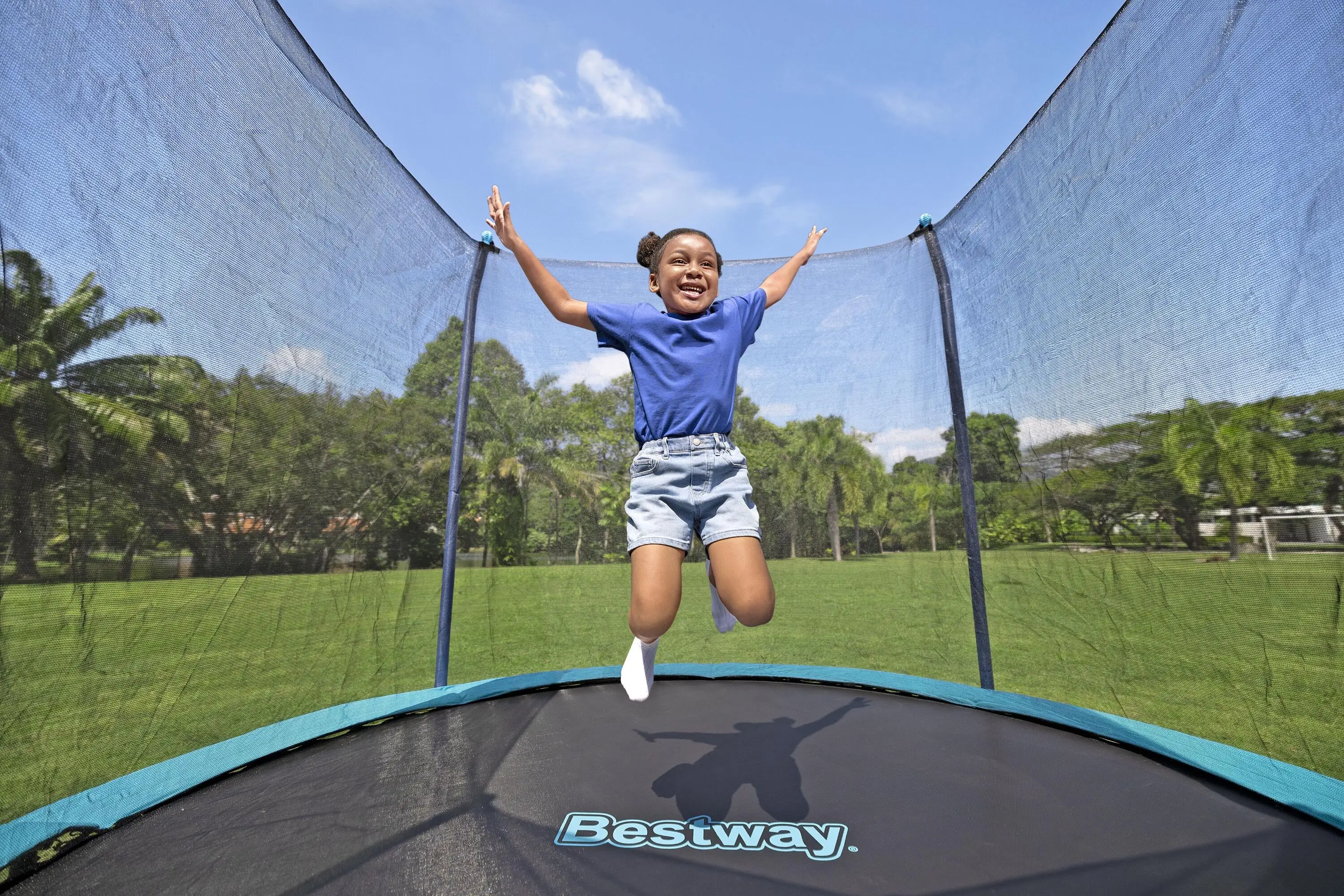 Bestway 59103 Xtreme Air 3 05 м * 2 55 (10 футов x 8 4 дюйма) Детский открытый батут пользовательский размер весело