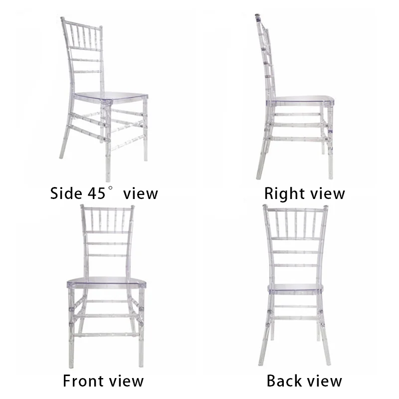 Stackable Transparent Acrylic Chair Banquet Chiavari Event Tiffany Wedding Plastic Hotel Chairs For Events Hotel