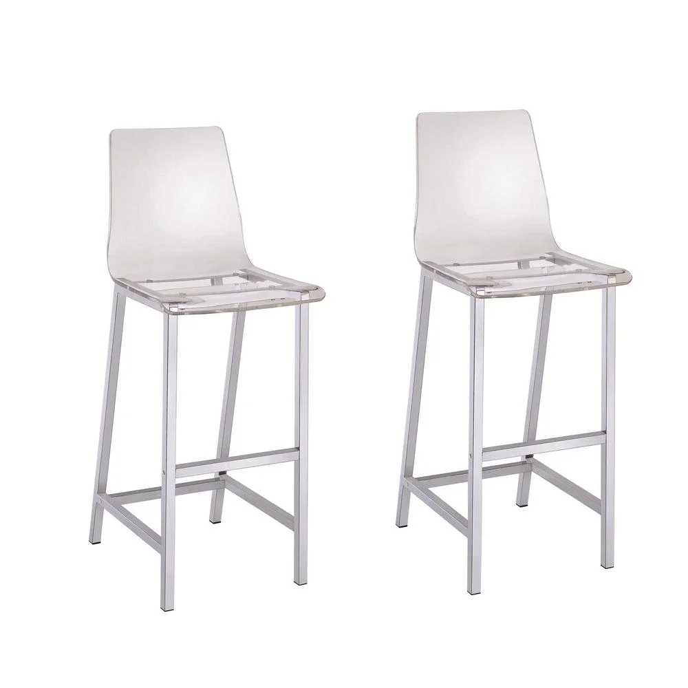 Luxury Clear Acrylic Customized High Legs Chair Waiting Living Dining Room Chair Bar Stool