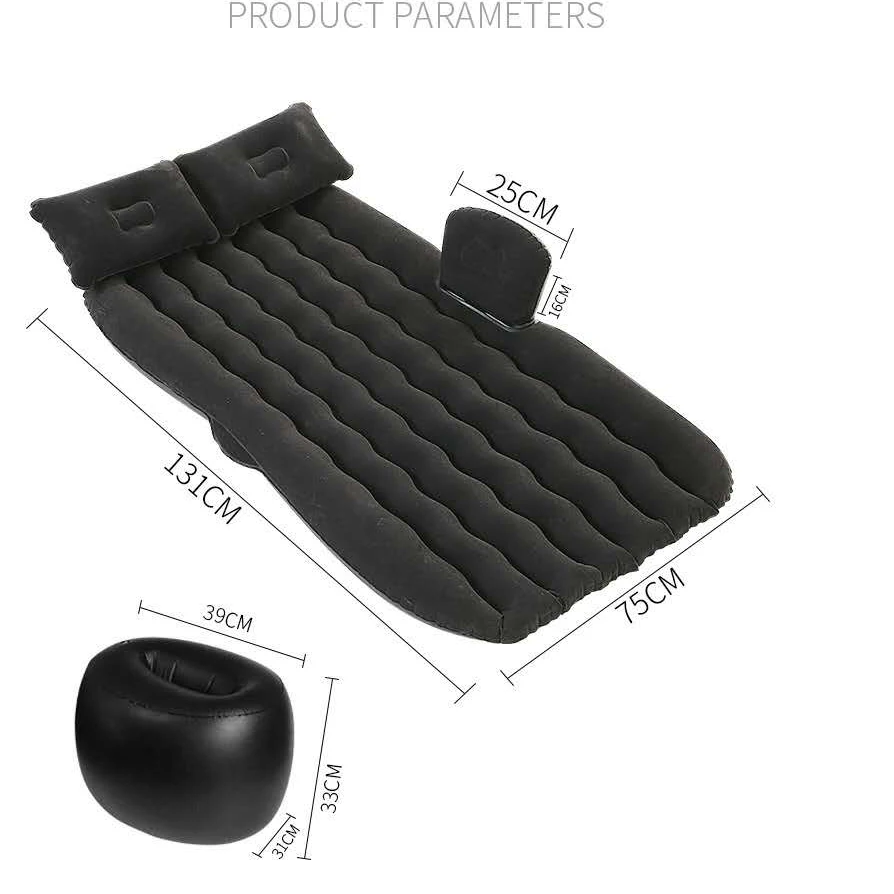 Cheap price comfortable PVC flocking sleeping inflatable car air bed travel car air mattress