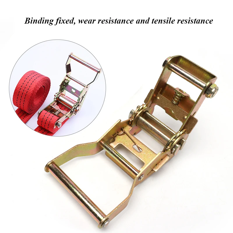 Горячая Распродажа, металлическая трещоточная Пряжка 1,5 дюйма 3000 кг для завязывания ремня со стальной ручкой