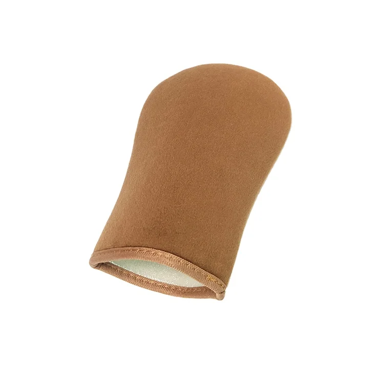 Частный бренд, аппликатор для загара, водонепроницаемые перчатки для загара, мягкие бархатные самозагаряющиеся ручные рукавицы