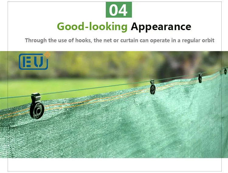 Joyeyou 50 Pack Agriculture Greenhouse Garden Clip Clamp Clips Grommets for Fastening Shade Cloth Bird Netting Net Mesh