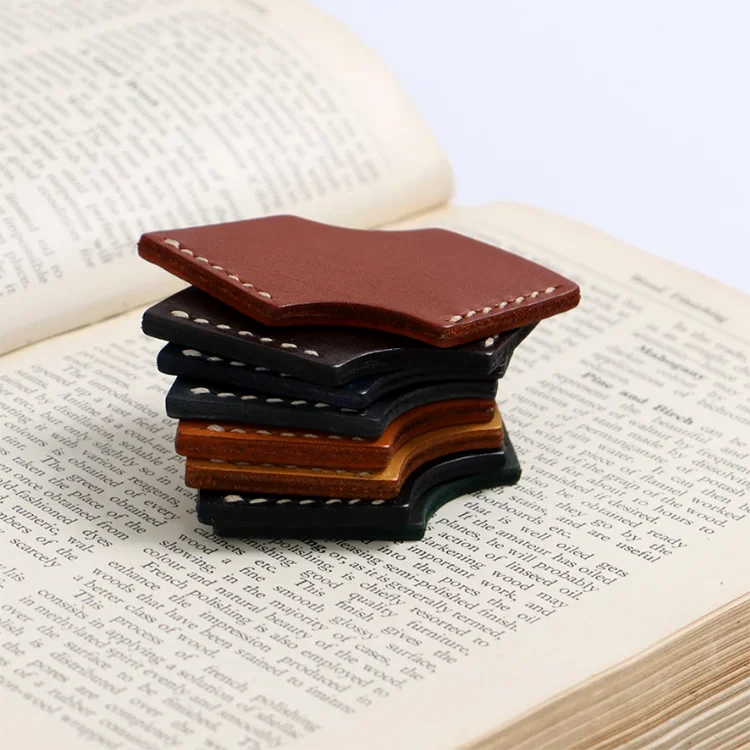 Cute Promotional Gift Bookmark Custom Leather Corner high quality Bookmark