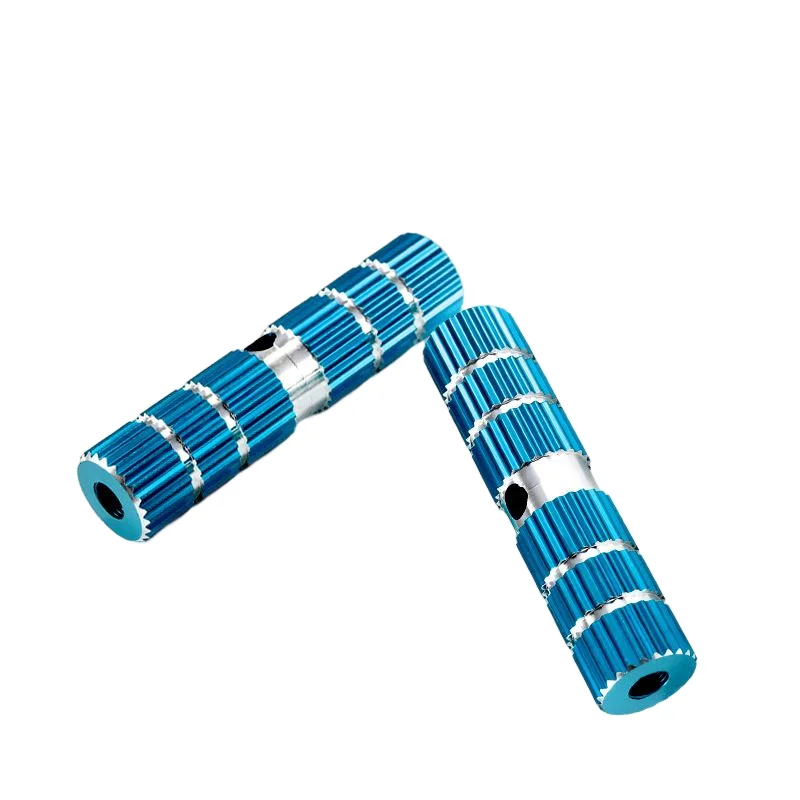 Factory direct price custom mountain bike axle peg CNC turning color plating aluminum titanium steel brass bike passenger peg