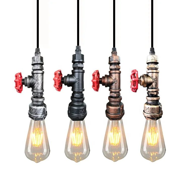 Industrial Pipe Vintage Pendant Lighting Fixtures American Retro Indoor E26/e27 Bar Restaurant Light