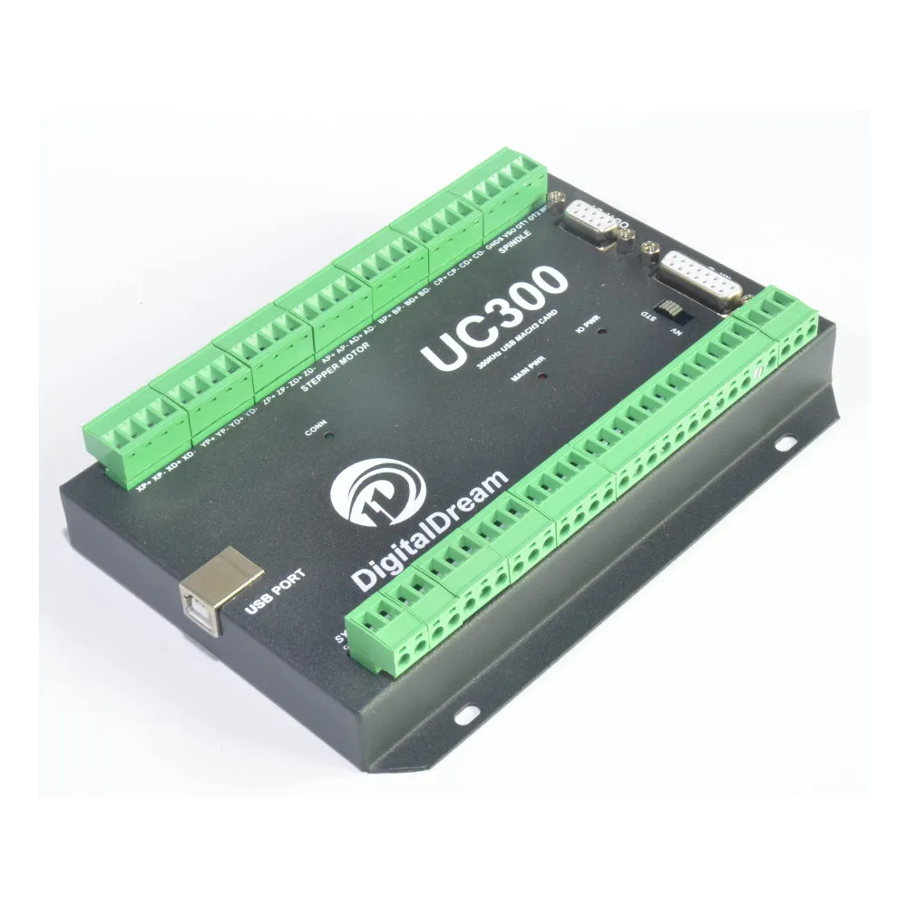 Digital Dream Upgrade Mach 3 USB Control Card UC300 3 4 5 6 Axis CNC Motion Control Card Breakout Board for Milling Machines