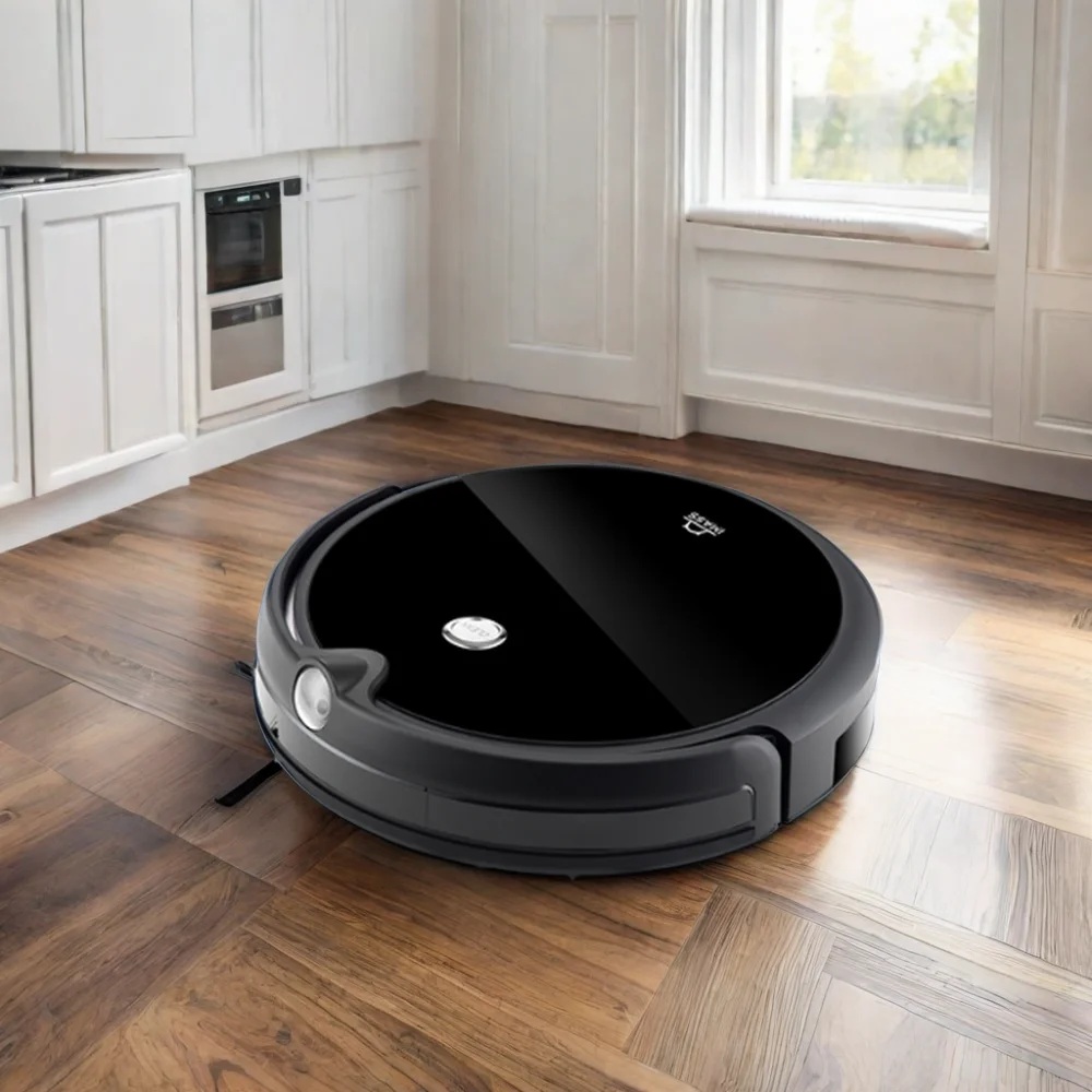 High-Tech GYRO Navigation Robot Vacuum Cleaner Wet & Dry Cleaning with HD Camera for Home Garage and Hotel Use