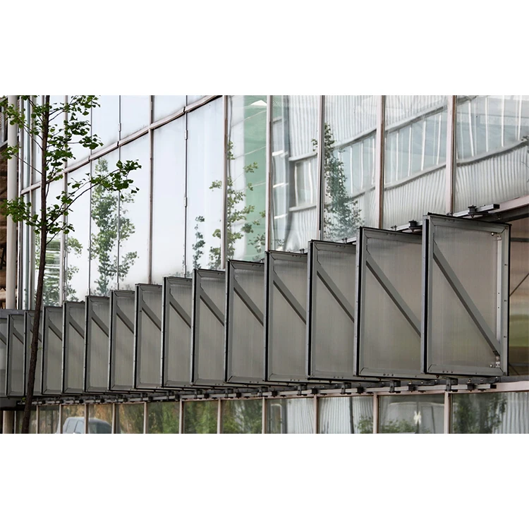Greenhouse Material Complete Opening Side Rotatable Window Side Ventilation System Greenhouse System