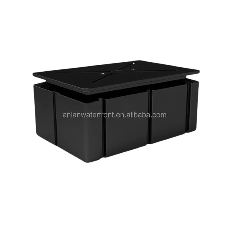 Black HDPE Plastic Pontoons floats for Floating Docks Bridges with competitive prices