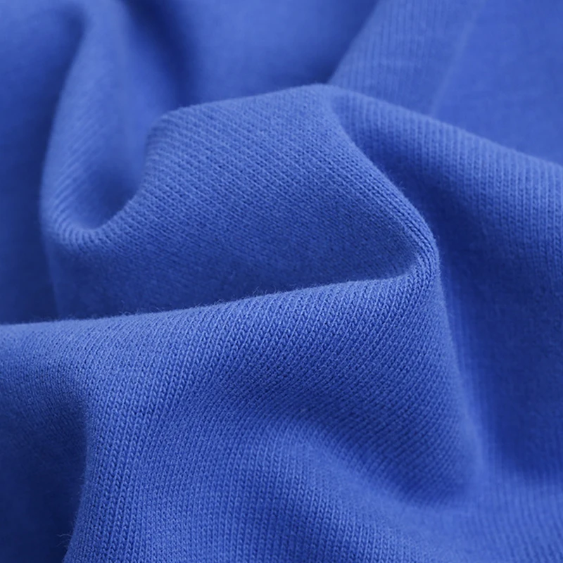 High quality custom color plain dye 100% cotton knitting fabric breathable cotton single jersey fabric for t-shirt