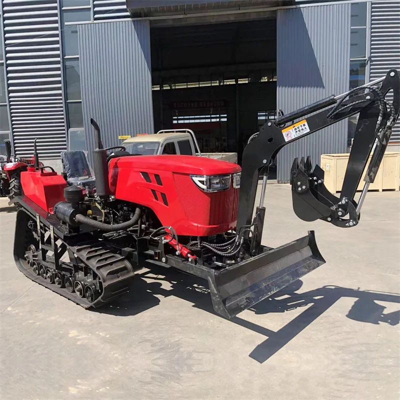 Agricultural Farm Rotary Machine 60hp 80hp Cultivators Garden Crawl Mini Tractor
