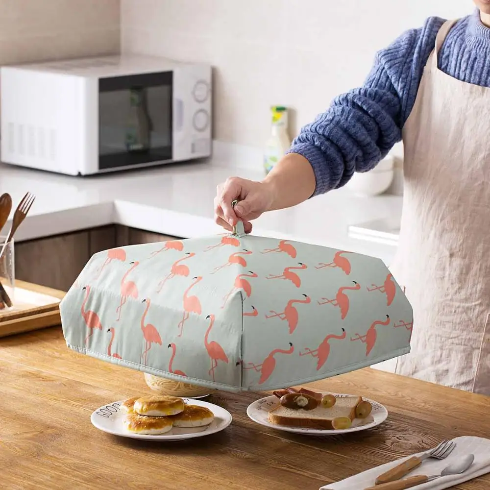 Cartoon Foldable Food Cover Keep Warm Reusable Aluminum Foil Cover Meal Covers Table Food Covers Kitchen Tools