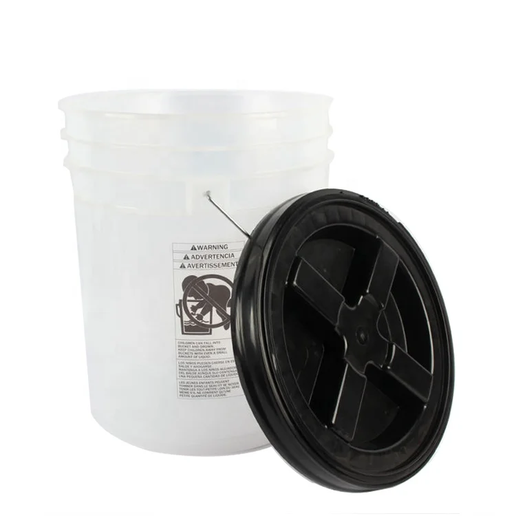 Car Care plastic 20L 5 gallon car wash bucket with gamma seal lid