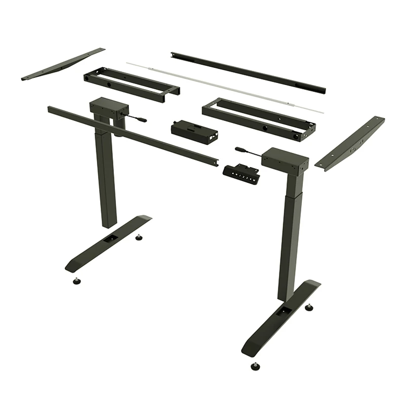 Sit-stand single motor electric table height adjustable office desk