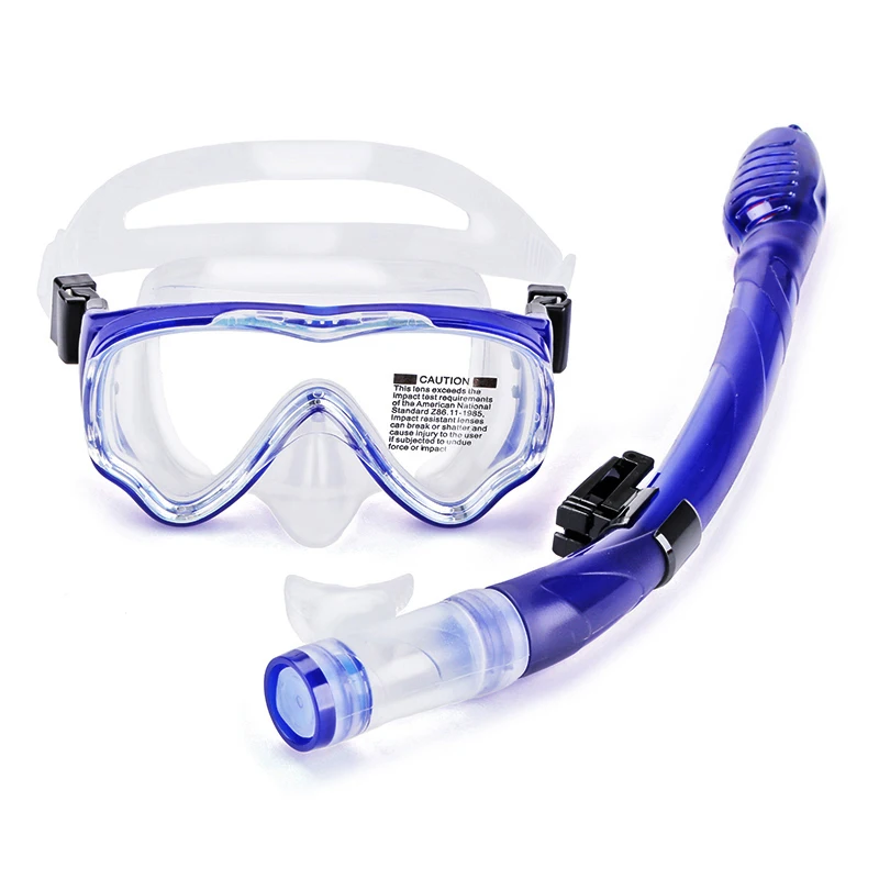 Custom best transparent Anti fog diving mask and snorkel set Purge Valve swimming gear Silicon snorkeling mask for kids