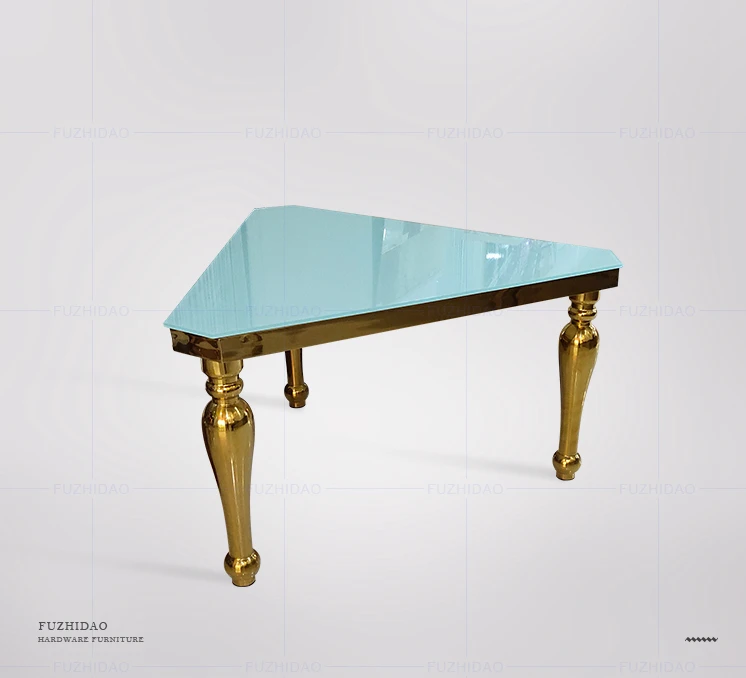 
v design dining table rose gold glass table 