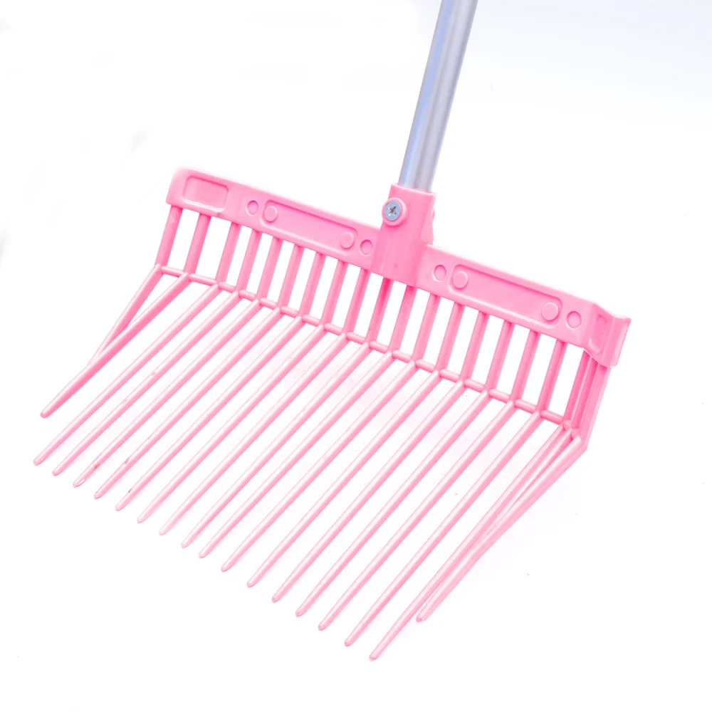 Customizable Colors Plastic Horse Pitchfork Manure Bedding Fork With Handle