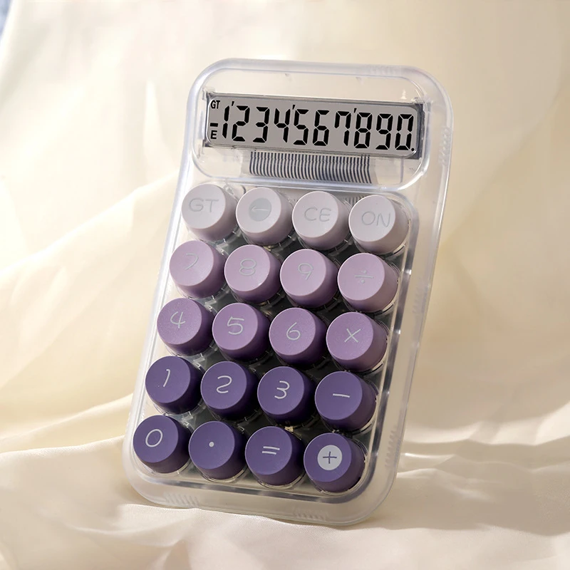 Scientific calculator 10 digits mini cute electronic calculator Advanced gradient colors office fancy stationery items