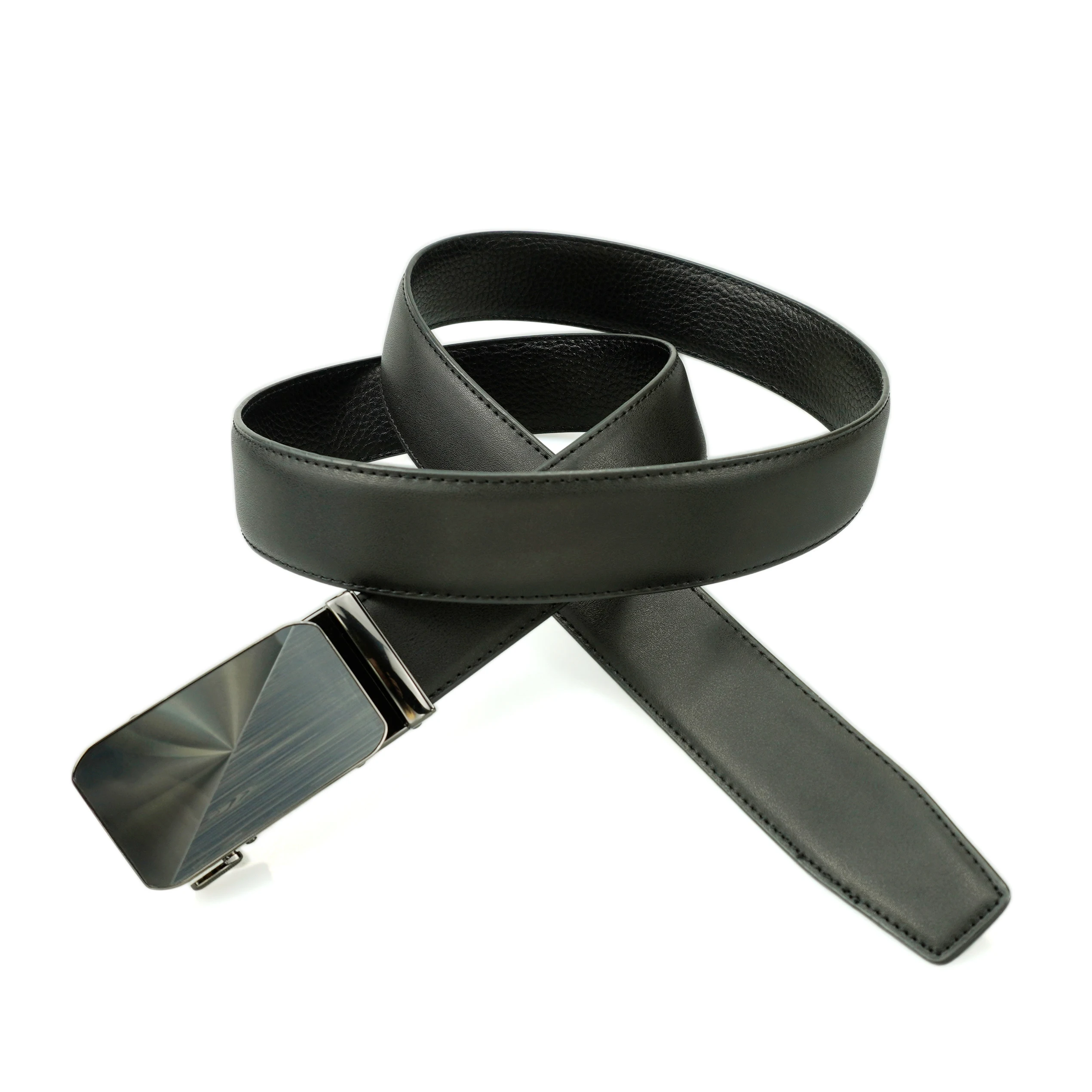 Factory Wholesale Customized Automatic Belt Man Luxury Alloy Buckle Cow Hide Genuine Leather Belts