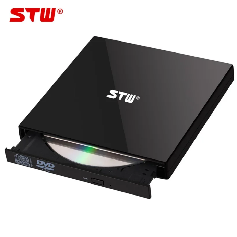 Портативный тонкий внешний dvd-привод stw записывающее устройство usb 3 0 cd rw