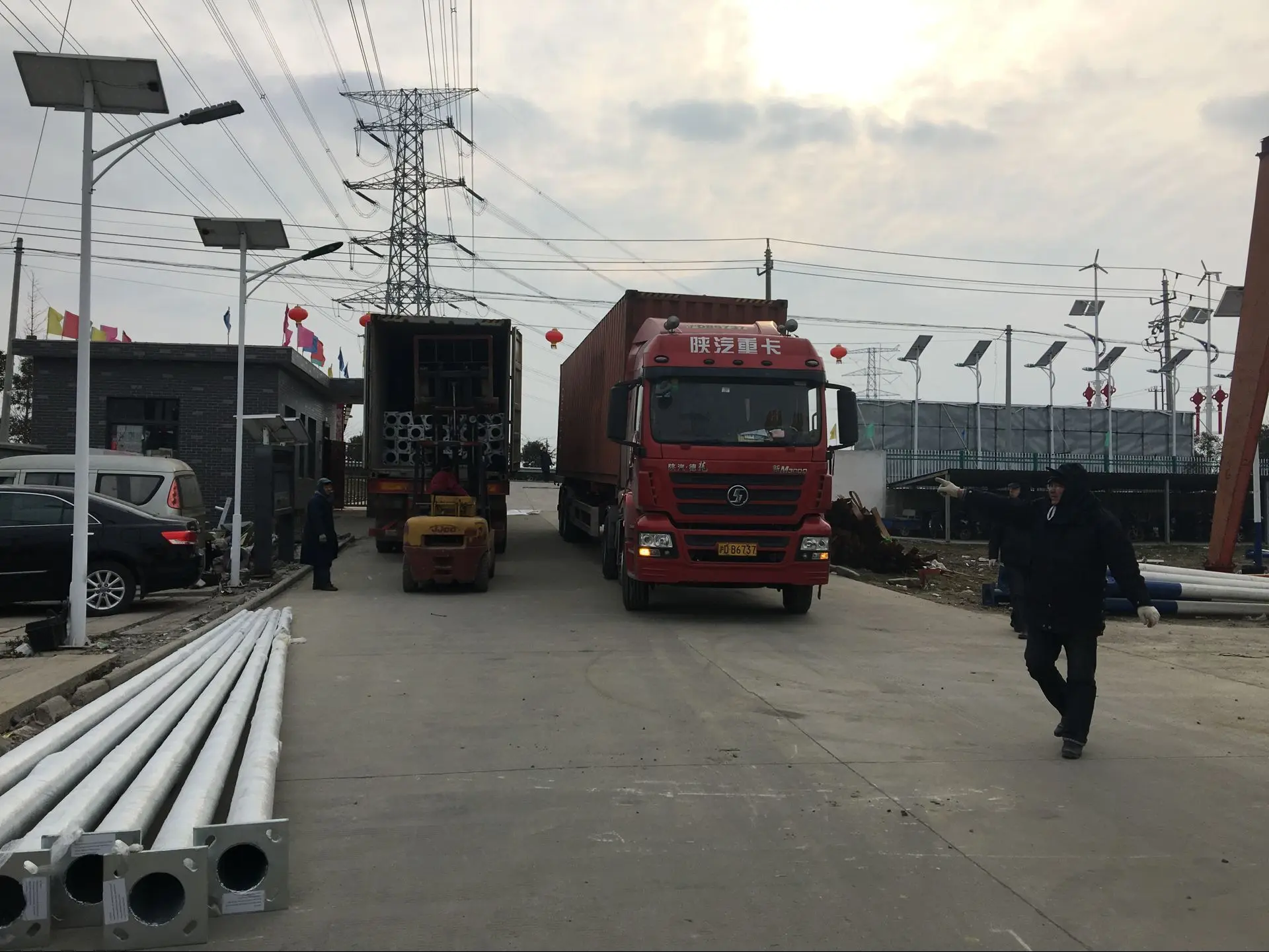 standard height of street light pole with factory price