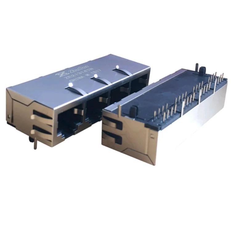Сделано в Китае 8P8C модульный разъем 1x4 порты и разъёмы RJ45 разъем