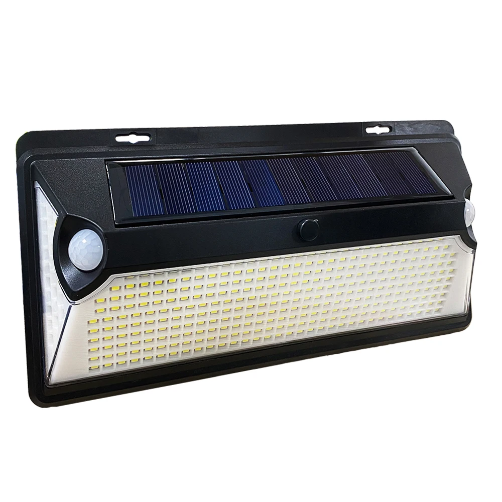 New dusk to dawn exterior 182 led outside lighting waterproof outdoor garden led solar powered sensor wall mount mounted light