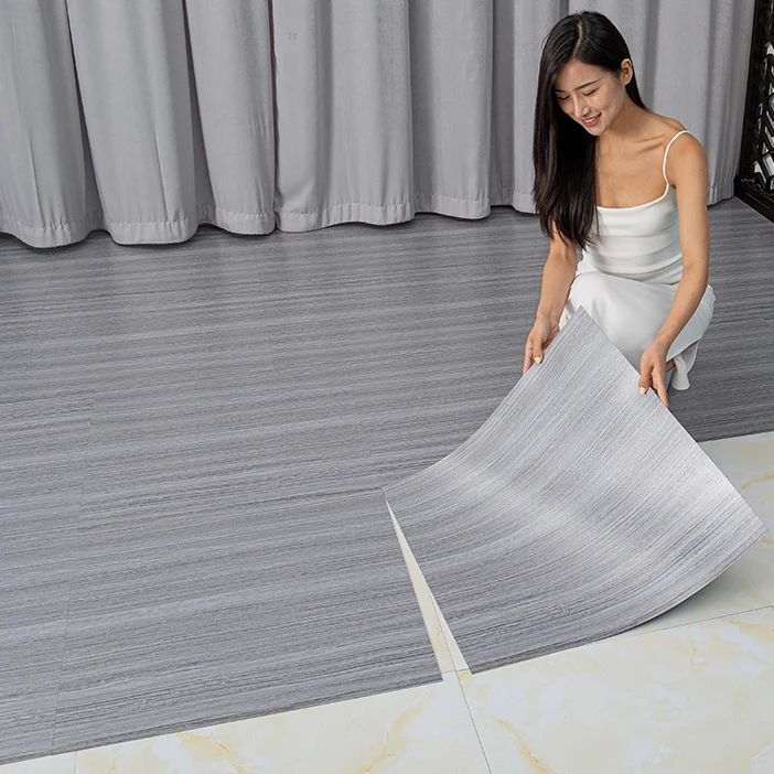 TAP & GO 1mm 1.2mm 1.5mm 1.8mm 2mm 2.5mm 3mm Various Thicknesses of Adhesive Vinyl Plank Flooring