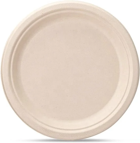 Factory Directly Sugarcane Bagasse Plate Sugarcane Bagasse Plate  Disposable Plate