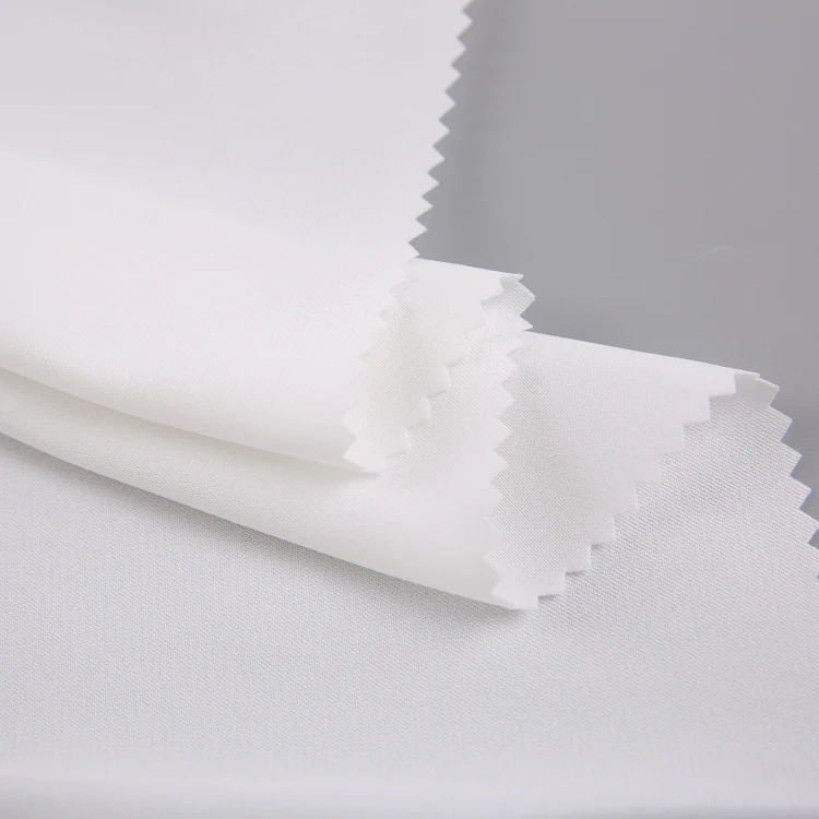 Newest design 100 polyester plain dyed wool lace white Arab robe fabric