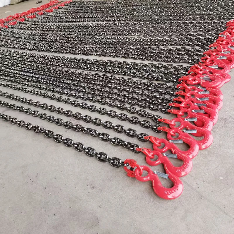
G80 Chain Sling Master Link with different kinds of Hooks and Shackle or Swivels rings 