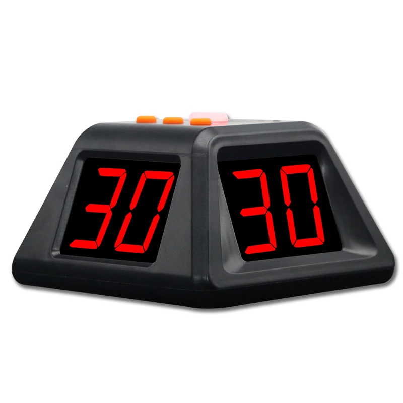 YIZHI Wireless Adjustable 4 Sides Digital Countdown LED Timer for Poker Chess Mahjong Board Game with Sound Reminder Shot Clock