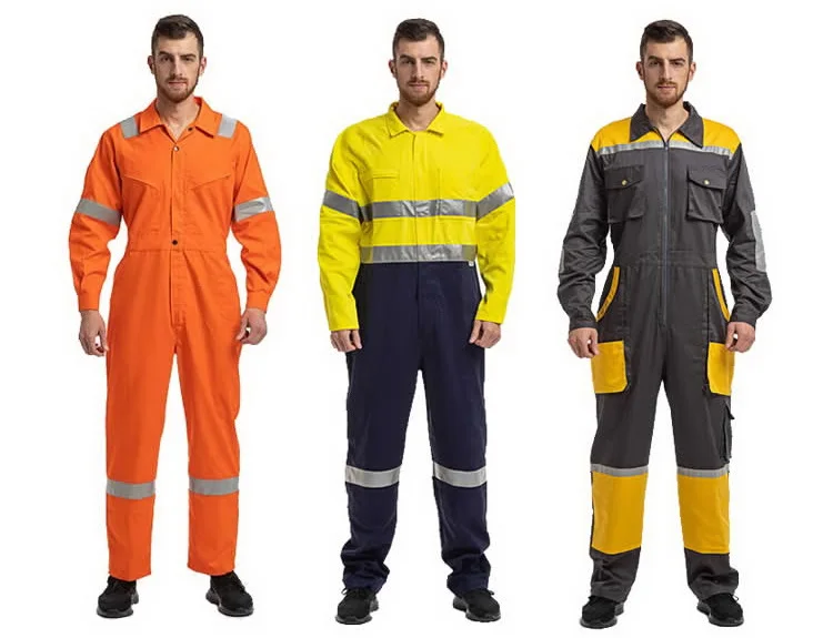 Custom Made Outdoor Reflective Safety Construction Work Clothes For Men