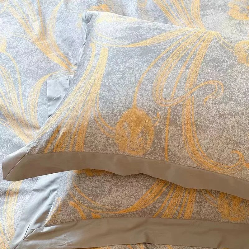 2024 New design 100s printed corner 4 pcs cotton bed sheets high quality bedding set bed sheets set wholesale